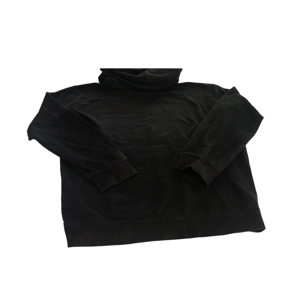 Adidas Trefoil‎ Logo Hoodie Black Pullover Sweatshirt Men's Size Medium